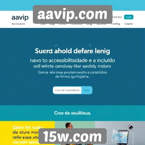 Acessibilidade e inclusão no site aavip.com